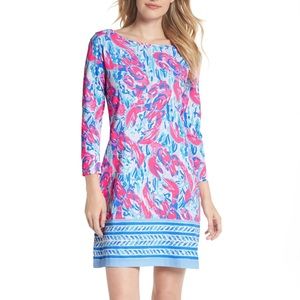 Lilly Pulitzer Marlowe dress cosmic coral cracked up large